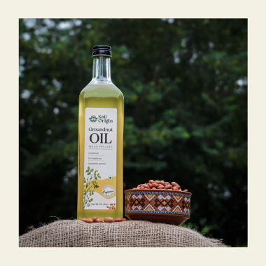 Soil Origin: Wood Pressed Groundnut Oil  1L