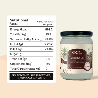 Soil Origin: Wood Pressed Coconut Oil  500ml