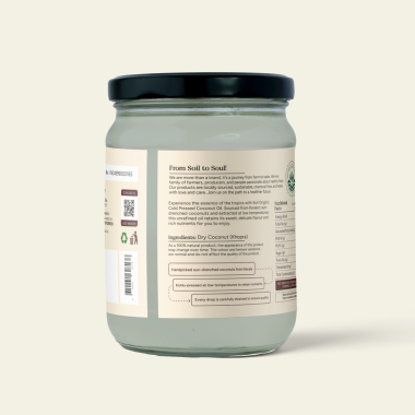 Soil Origin: Wood Pressed Coconut Oil  500ml