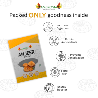 Ambrosia: Anjeer Premium Dried Figs   250gm