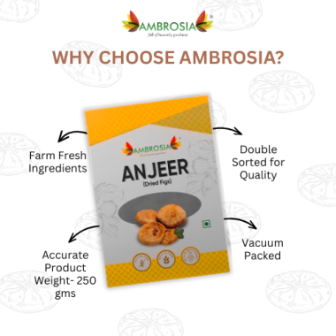 Ambrosia: Anjeer Premium Dried Figs   250gm