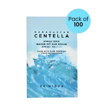 SKIN1004: Centella Hyalu - Cica Water - Fit Sun Serum SPF50+ PA++++  Pack of 100  1.5ml