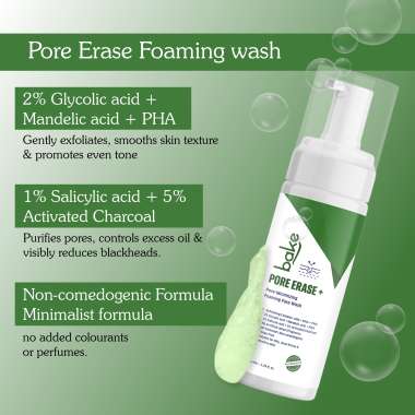 Bake Cosmetics: Pore Erase + Foaming Face Wash   100ml