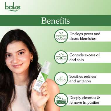 Bake Cosmetics: Acne Erase Clarifying Foaming Cleanser with 2% Salicylic Acid   100ml