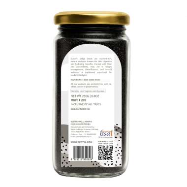 Ecotyl: Basil Seeds | Sabja Seeds  | 250gm