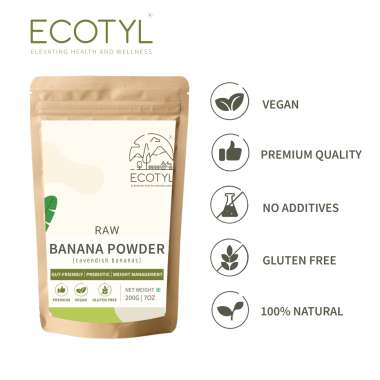 Ecotyl: Raw Banana Powder | Supports Gut Health | 200gm