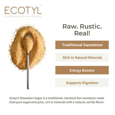 Ecotyl: Khandsari Sugar | Unrefined Natural Sweetener| 1kg