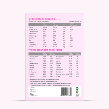 TruNativ: Pro Blend Whey Protein  Rose Milk  216gm