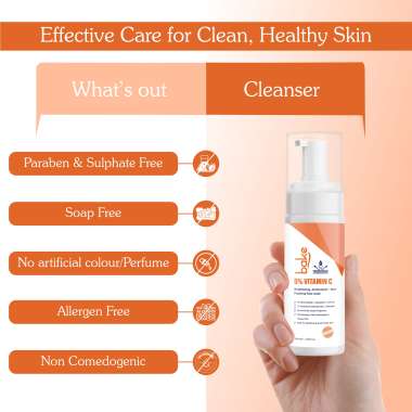 Bake Cosmetics: 5% Vitamin C Foaming Face Wash  100ml