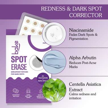 Bake Cosmetics: Spot Erase Micro point Hydrocolloid Patches  Pack of 9 Patches  30gm