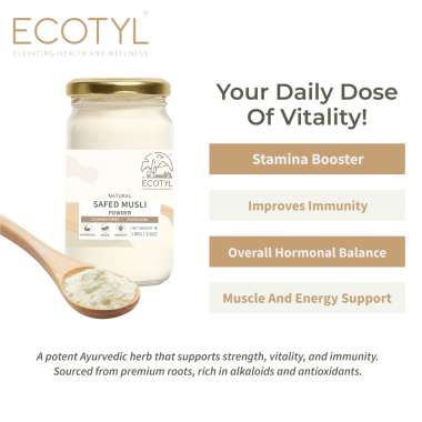 Ecotyl: Safed Musli Powder | Ayurvedic Herb | 100gm