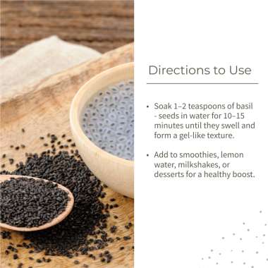 Ecotyl: Basil Seeds | Sabja Seeds  | 250gm