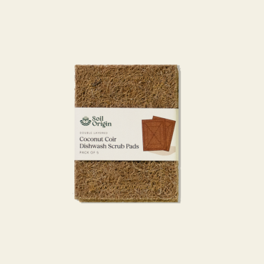 Soil Origin: Coconut Coil Scrubber Pad (Dishwasher)  Set of 5