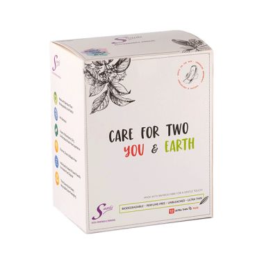 Saathi: Bamboo Fiber Biodegradable Sanitary Pads - pack of 12