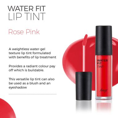 The Face Shop: Water Fit Lip Tint Rose Pink - 5gm
