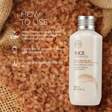 The Face Shop: Rice & Ceramide Moisturizing Toner - 150ml