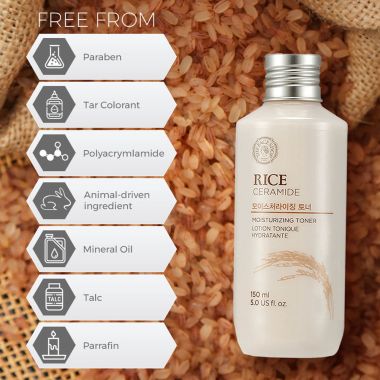 The Face Shop: Rice & Ceramide Moisturizing Toner - 150ml