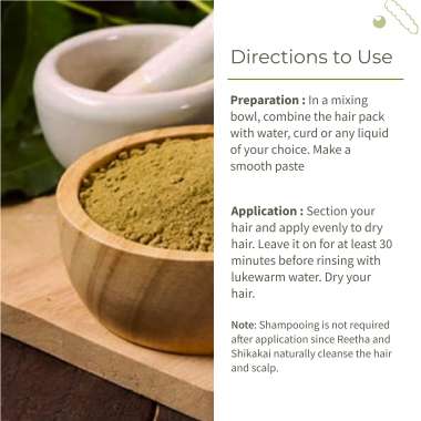 Ecotyl: Ayurvedic Hair Pack | For Hair Conditioning & Strengthening | Blend of 10+ Herbs | 100g