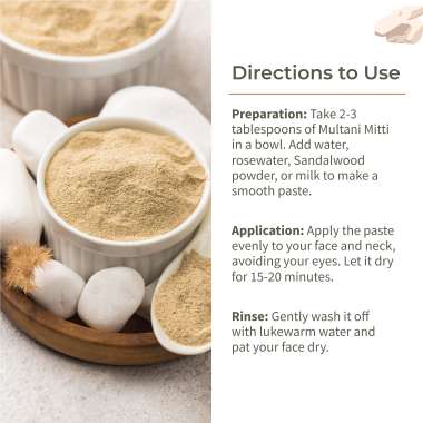Ecotyl: Pure Multani Mitti | Face Pack for Exfoliation & Clear Skin | 150gm