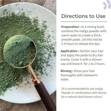 Ecotyl: Indigo Powder | Neel Avuri | Natural Hair Dye | Hair Conditioning | 100gm