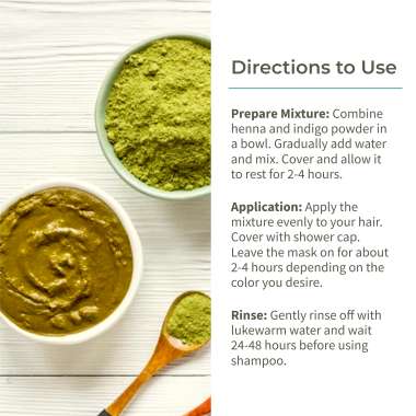 Ecotyl: Hair Colour Combo - Henna Powder and Indigo Powder | Natural Hair Dye | 100gm Each