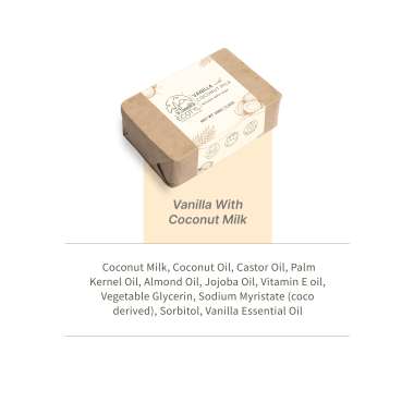 Ecotyl: Coconut Milk Soap with Vanilla | 100% Natural| Set of 2 