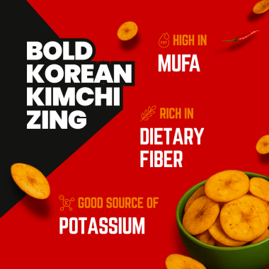 Fabeato: Banana Chips Korean Kimchi Flavor No Palm Oil, No MSG 70gm  Pack of 3