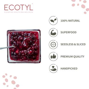 Ecotyl: Dried Blueberries | Whole Dried Fruit | Healthy Snack |150gm