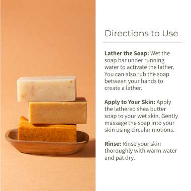 Ecotyl: Shea Butter Soaps - Ubtan, Rose & Coffee | 100% Natural | Set of 3