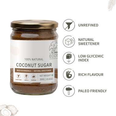 Ecotyl: Coconut Sugar | Blossom Sugar | Natural Sweetener | 300gm