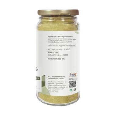Ecotyl: Wheatgrass Powder | Superfood for Immunity & Detox   100gm