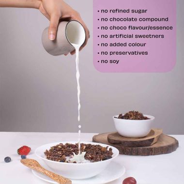 The Whole Truth: Foods - Breakfast Muesli - Choco Fruit Crunch - 350g - Made with REAL Chocolate - No added flavour, No artificial colour, No preservat