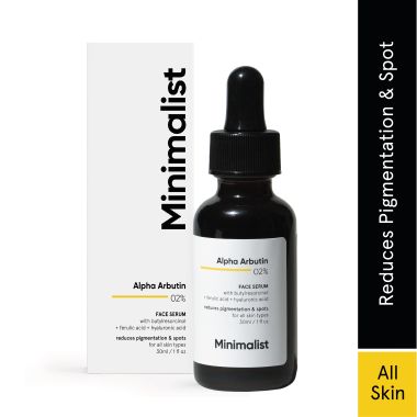 Minimalist: 2% Alpha Arbutin Face Serum with Hyaluronic Acid - 30ml