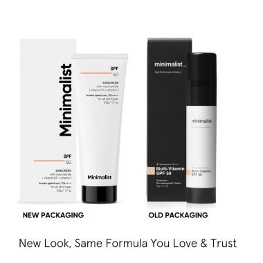 Minimalist: Multi Vitamin SPF 50 PA ++++ Hybrid Sunscreen - 50gm