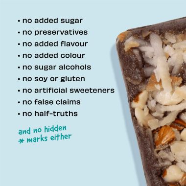 The Whole Truth: Protein Bars - Coconut Cocoa - Pack of 6 (6 X 52G) - No Added Sugar - All Natural