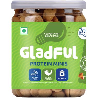Gladful: Almondy Protein mini cookies for kids and families Cookies - 150 g
