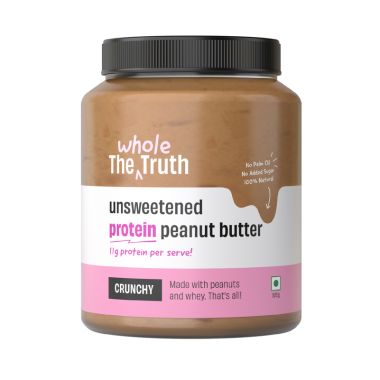 The Whole Truth: No Added Sugar Protein Peanut Butter - 925g with 11g protein...