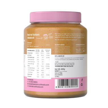 The Whole Truth: Supersaver Pack  Unsweetened Peanut Butter  925 g  Creamy  No Added Sugar  High Protein  No Artificial Sweeteners  No Gluten & Soy  No Preservatives  100% natural protein source