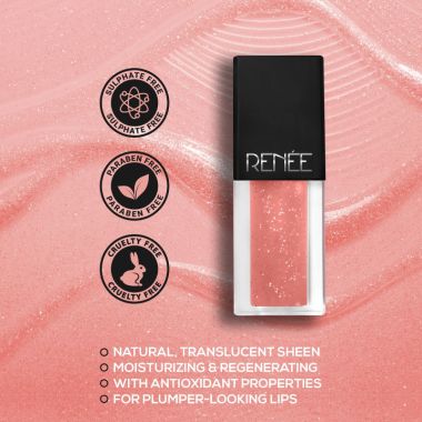Renee Cosmetics: See Me Shine Lip Gloss - Pucker Up Peach - 2.5ml