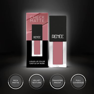 Renee Cosmetics: Check Matte Mini Liquid Lipstick - Castle of Nude - 2.5ml