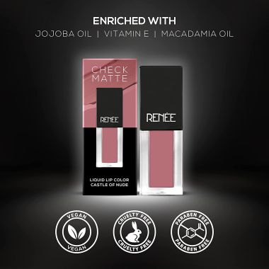 Renee Cosmetics: Check Matte Mini Liquid Lipstick - Castle of Nude - 2.5ml
