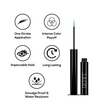 Renee Cosmetics: Extreme Stay Liquid Eyeliner - Metallic Emerald - 4.5ml