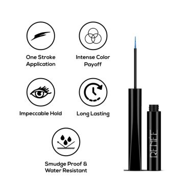 Renee Cosmetics: Extreme Stay Liquid Eyeliner - Metallic Blue -  4.5ml