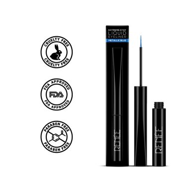 Renee Cosmetics: Extreme Stay Liquid Eyeliner - Metallic Blue -  4.5ml