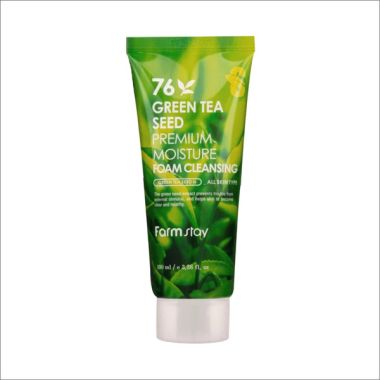 Farmstay: Green Tea Seed Premium Moisture Foam Cleansing - 100ml