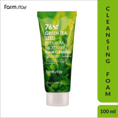 Farmstay: Green Tea Seed Premium Moisture Foam Cleansing - 100ml