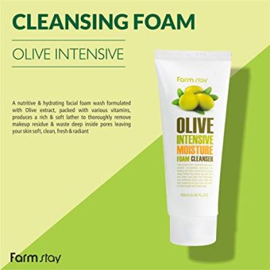 Farmstay: Olive Intensive Moisture Foam Cleanser - 100ml