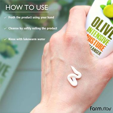 Farmstay: Olive Intensive Moisture Foam Cleanser - 100ml