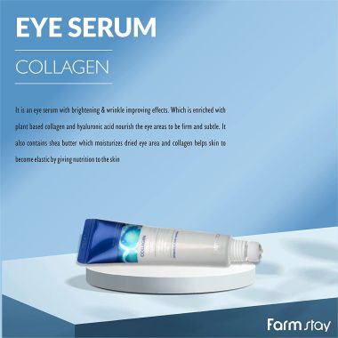 Farmstay: Collagen Water Full Moist Rolling Eye Serum - 25ml