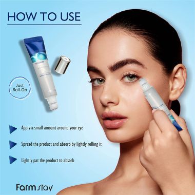Farmstay: Collagen Water Full Moist Rolling Eye Serum - 25ml